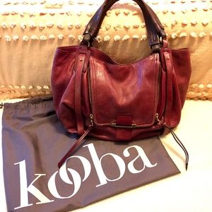 Kooba Rose Leather Shoulder Bag